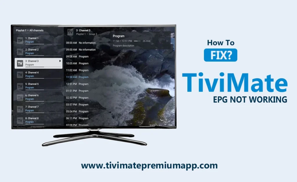 Tivimate EPG Not Working